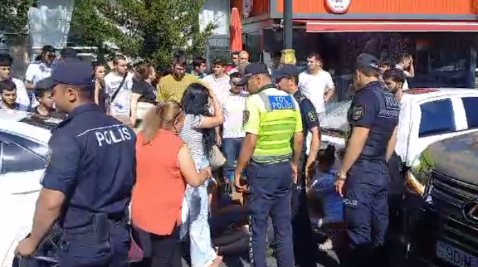 Bakıda qadını maşın vurdu - SON DƏQİQƏ   - VİDEO