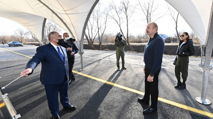 Avşar-Salmanbəyli-Aşağı Avşar-Xocavənd yolu istifadəyə verilib   - FOTO