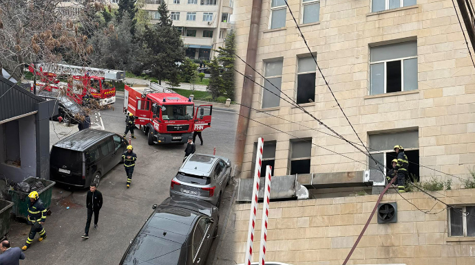 "Mübarək” şadlıq evində yanğın - FOTOLAR 