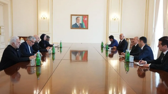İlham Əliyev Bakıda Qalibafı qəbul etdi 