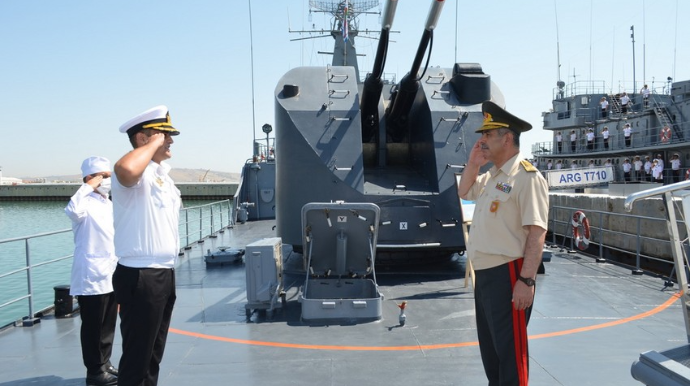 Hərbi Dəniz Qüvvələrinə  məxsus gözətçi gəmi əsaslı təmir edilib