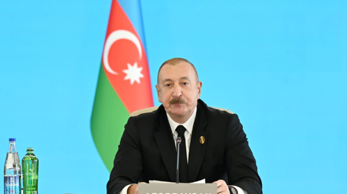 Prezident tədbirdə çıxış etdi 