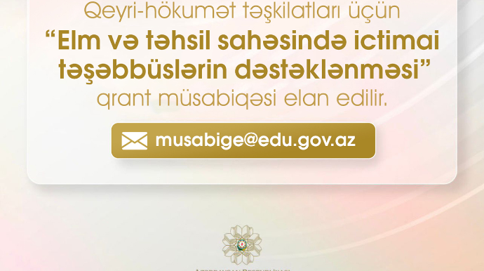 QHT-lər üçün qrant müsabiqəsi elan olundu