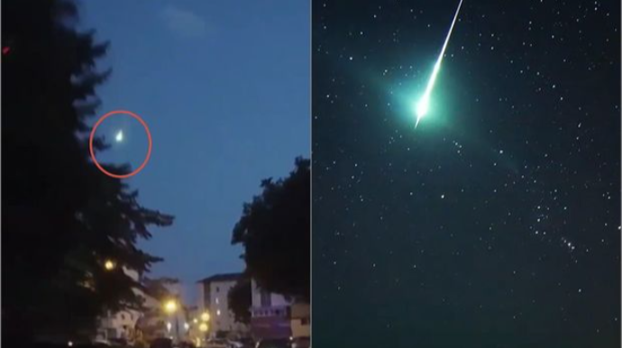Meteor Bolqarıstanda göründü, Rumıniyada partladı - VİDEO 