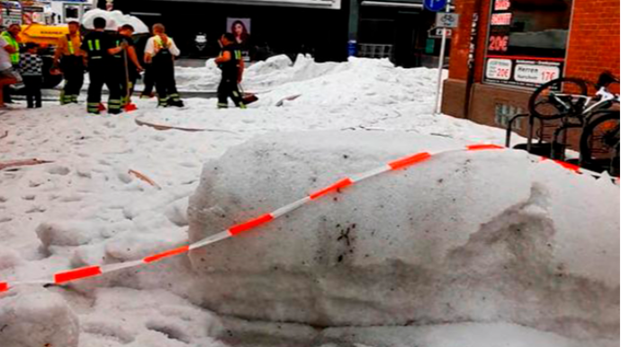 Almaniya yayın ortasında qışı yaşadı  - VİDEO