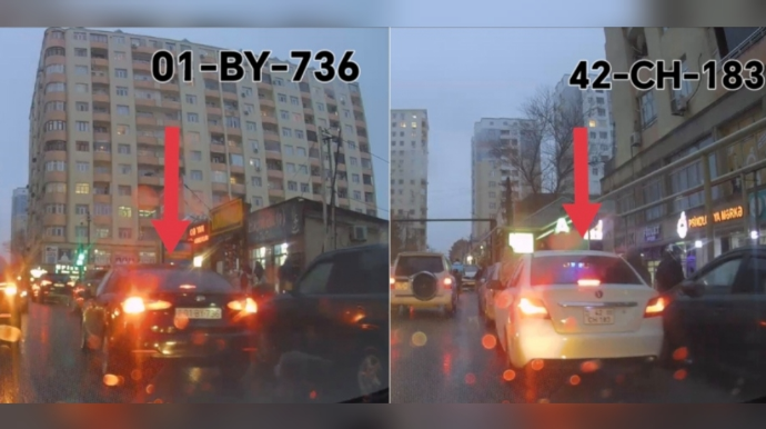 В Хырдалане водители часто паркуются посреди дороги - ВИДЕО 