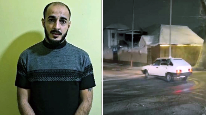 Qarlı yolda “09”la “avtoş”luq etdi - Həbs olundu, vəsiqədən məhrum edildi - VİDEO   