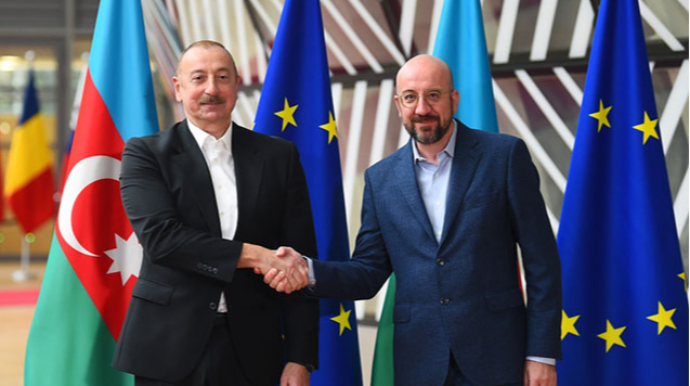 İlham Əliyevin Şarl Mişellə görüşü başladı   - FOTO