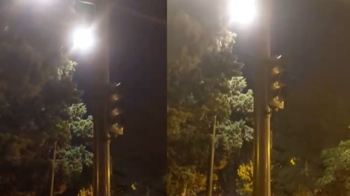 Sumqayıtda mərkəzi küçədə işıqfor işləmir - VİDEO 