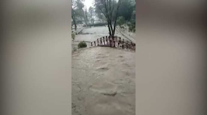 В Габалинском районе селевые потоки затопили пар  - ФОТО