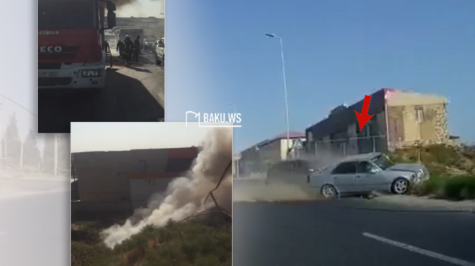 Novxanı yolunda baş verən dəhşətli qəzanın ANBAAN VİDEOSU