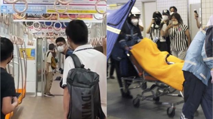 Metroda dəhşət; xoşbəxt qadına görə bıçaqlandılar - VİDEO - FOTO
