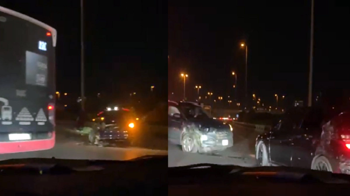 Тяжелое ДТП на дороге в аэропорт: столкнулись два автомобиля - ВИДЕО