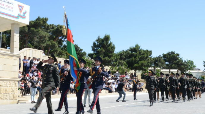 Cəmşid Naxçıvanski adına Hərbi Liseydə məzunların buraxılış mərasimi keçirilib