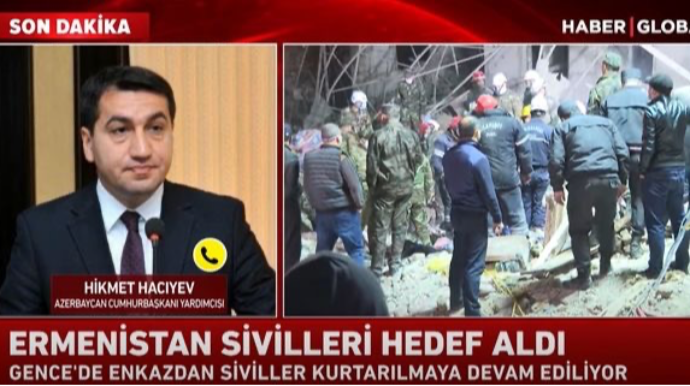 Hikmət Hacıyev “Haber Global” a düşmənin Gəncəyə hücumundan danışdı   - VİDEO
