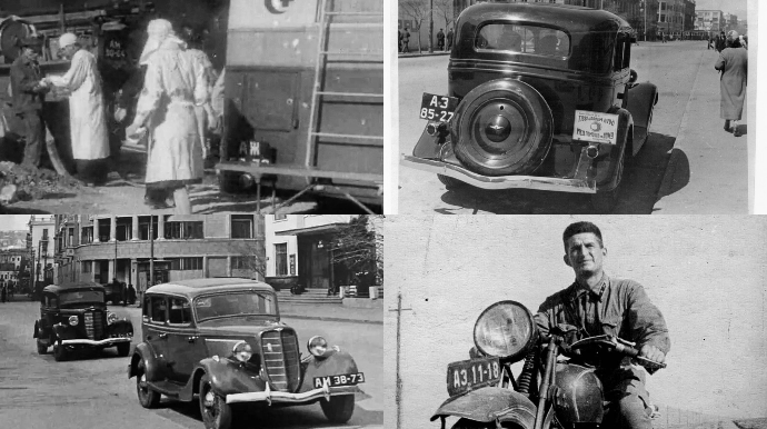 Sovet Azərbaycanında müharibə dövrünün nömrə nişanları - FOTOLAR