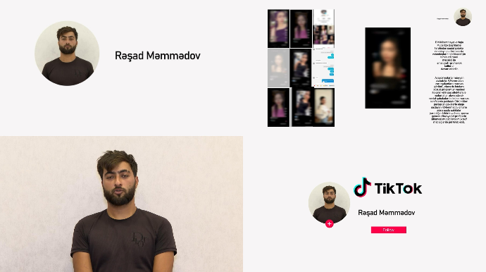 “Tik-Tok” və “Instagram”da  qadınların səhifələrinə kiber hücumlar edən şəxs saxlanıldı - VİDEO 