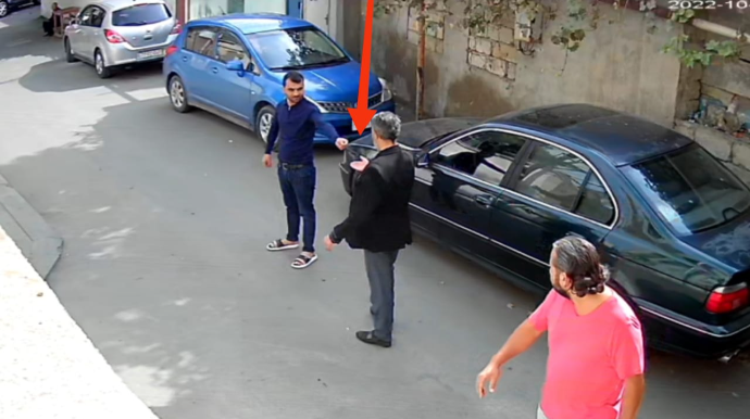 Bakıda şübhəli alver anbaan kameraya düşdü - Narkotik satılır?  - VİDEO