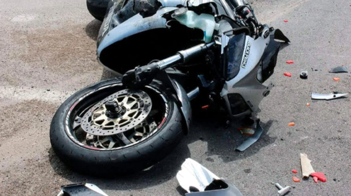 Biləsuvarda ağır qəzada ölən motosikletçinin FOTOsu