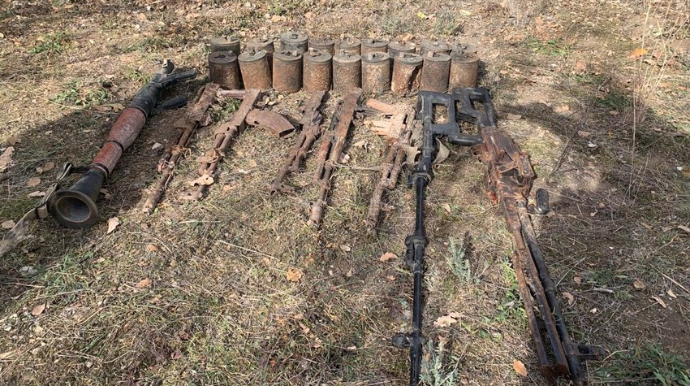 Zəngilanda 18 mina, 8 silah aşkarlanıb  - FOTO