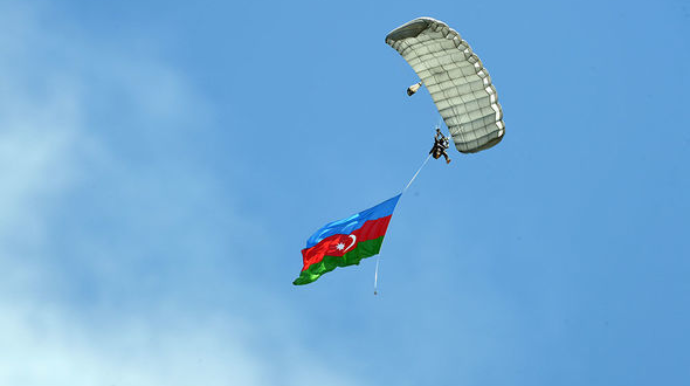 Azərbaycan bayrağı Konya səmasında dağlandırıldı  - FOTO