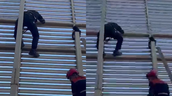 Nazirlik əməkdaşları köməksiz vəziyyətdə qalan pişiyi belə xilas etdi - VİDEO