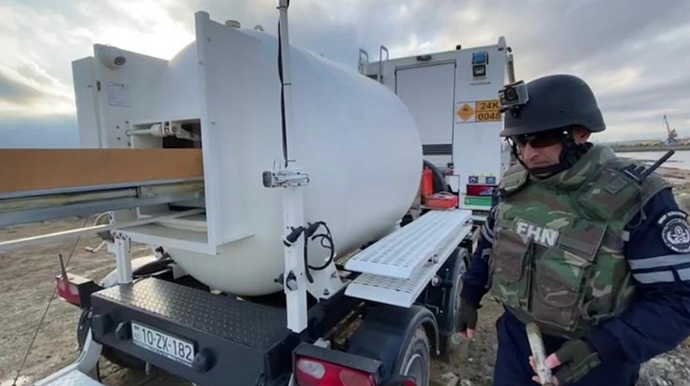 Bakıda hərbi sursat aşkarlanıb  - VİDEO