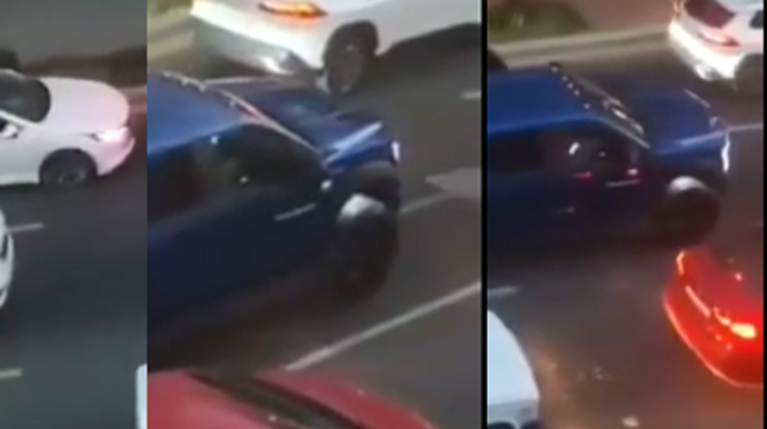 Bakıda sürücü ətrafdakı insanlara narahatlıq verib - VİDEO 