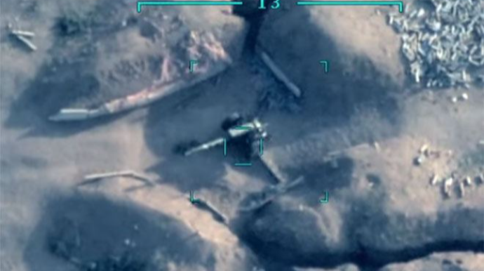 Bölmələrimizin mövqelərini atəşə tutan düşmən topları dəqiq atəşlə məhv edilib  - VİDEO