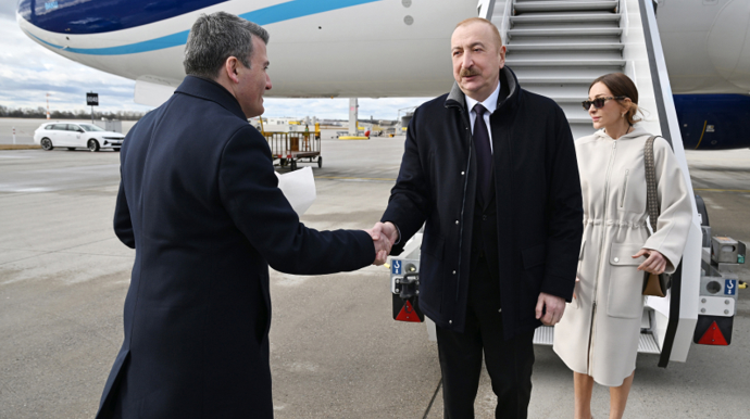 Prezidentlə xanımı Almaniyadadır - FOTOLAR 