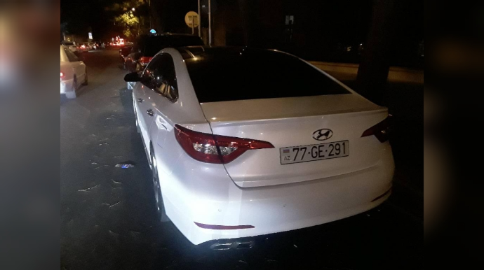 Sürücü olmayan velosiped zolağına görə cərimələndi - 100 manat 2 bal - FOTO