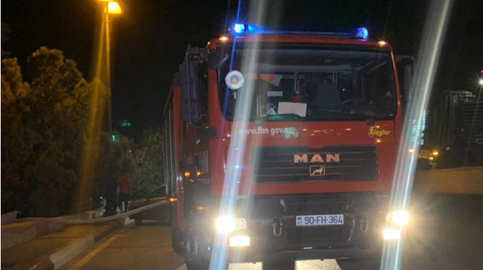 Bakıda 5 otaqlı evdə yanğın olub