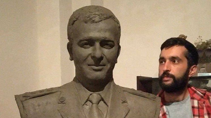 Şəhid general Polad Həşimovun büstü hazırlandı - FOTO 