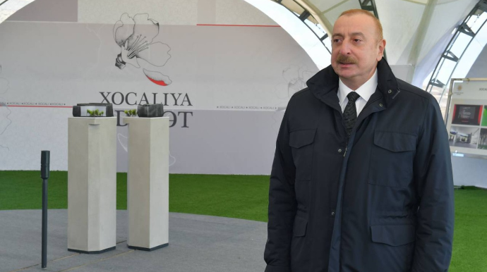 Prezident Xocalı Soyqırımı Memorialının açılışında iştirak etdi - YENİLƏNİB
