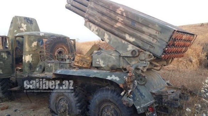 Ermənistan ordusu Azərbaycana iki ədəd BM-21 “Qrad” “hədiyyə” etdi     - FOTO