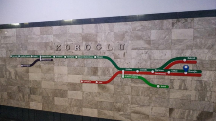 Bakı Metropoliteninin "Koroğlu" stansiyasında insident baş verib