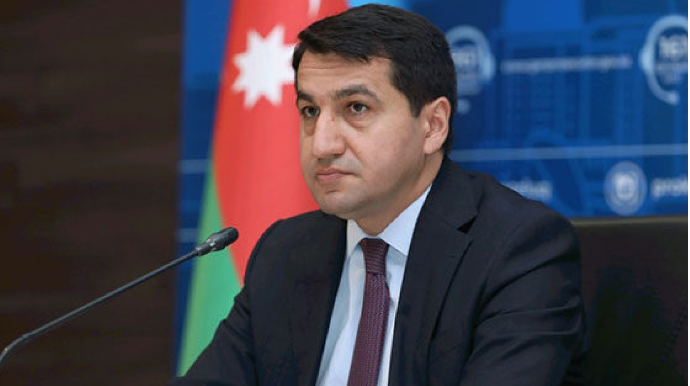 Hikmət Hacıyev Zəngəzur dəhlizindən paylaşım edib - FOTO