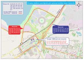 Avtobusların hərəkət sxemində dəyişiklik edilib