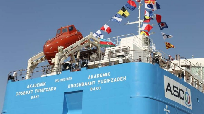“Akademik Xoşbəxt Yusifzadə”  tankeri suya salınıb  - FOTO