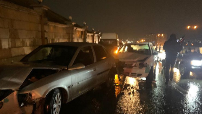 Bakı-Sumqayıt yolunda üç avtomobil toqquşub  - FOTO