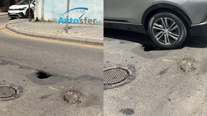 Yasamalda dağılan asfalt avtomobillərdə nasazlıq yaradır – SÜRÜCÜLƏR NARAZIDIR - VİDEO