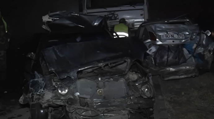 Ucarda 2 nəfərin öldüyü və 22 nəfərin yaralandığı yol TƏHLÜKƏ SAÇIR  - VİDEO