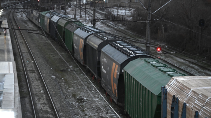 Taxıl yüklü 8 vaqon Ermənistana gedir - FOTOLAR 