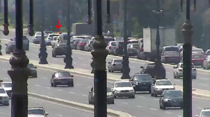 Heydər Əliyev prospektində baş vermiş qəza sıxlığa səbəb olub  - FOTO