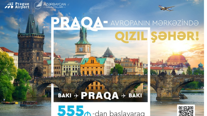 AZAL Bakı-Praqa istiqamətində endirimli biletlər təklif edir 