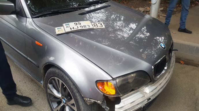 Nömrəsiz "BMW" ilə polisdən qaçan, "07"nin baqajına "kubik" yığanlar saxlanıldı - FOTO   - VİDEO