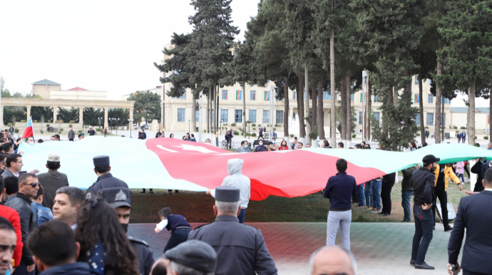 Tarixi zəfər Neftçalada belə qeyd olundu - VİDEO