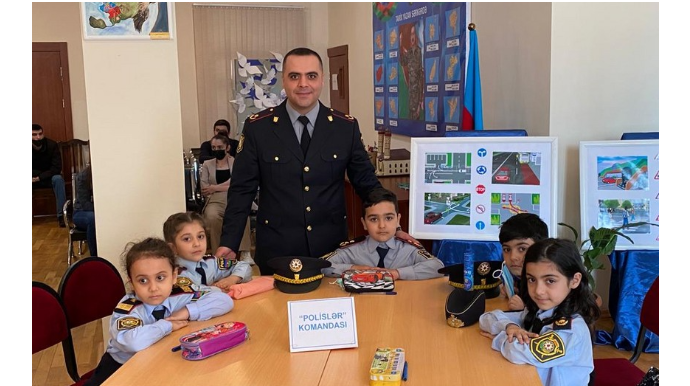 Uşaqlar yol hərəkəti qaydalarını necə öyrənib? - FOTO