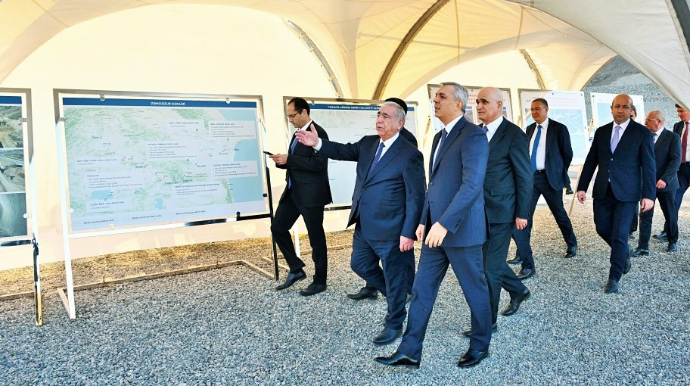 Zəngəzur dəhlizi üzrə görülən işlər və Ağbənd-Kəlalə körpüsünün inşası prosesi ilə tanışlıq oldu - FOTO