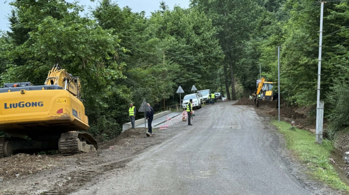 Lənkəranın Hirkan–Daştatük–Biləsər avtomobil yolu təmir olunur - FOTO